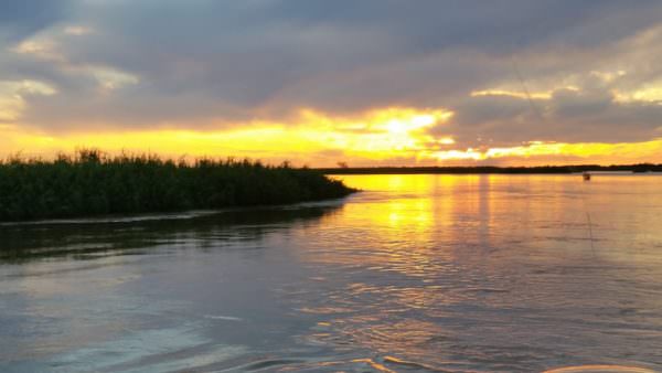 Río Paraná im Morgengrauen