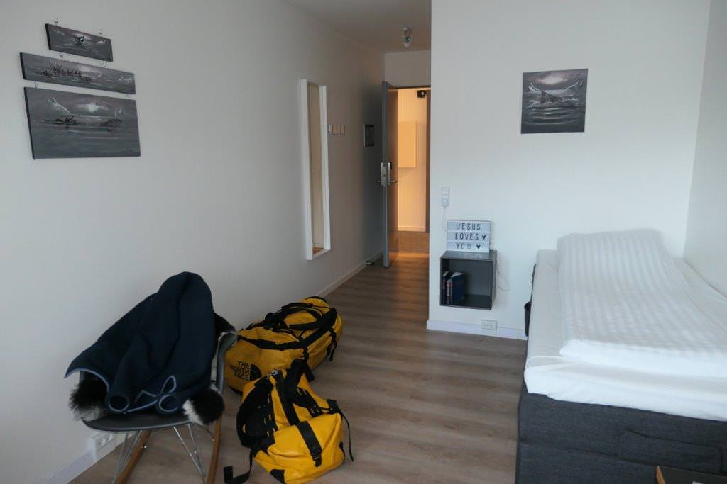 Zimmer in Hotel in Nuuk im Seemannsheim-Hotel